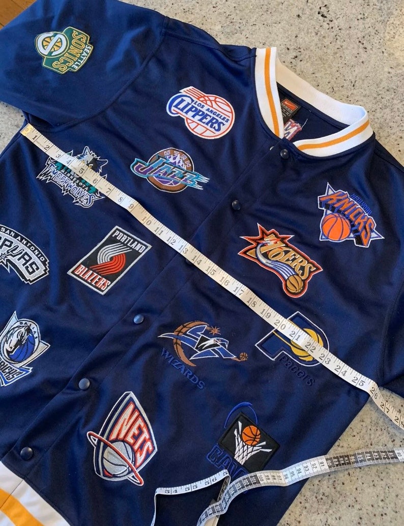 Vintage NIKE NBA Teams Warm up Varsity All Star Logos Nets | Etsy