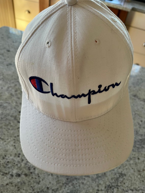 帽子 Champion 90s Leather Front Logo Cap Champion Red Hat Cap Logo Reverse Weave Leather Strap Back