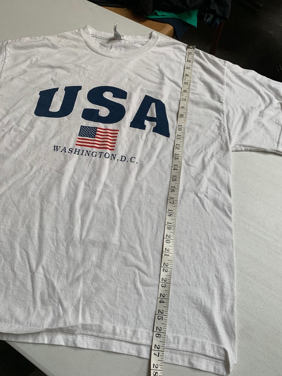 Vintage USA Washington DC American Flag T Shirt S… - image 5