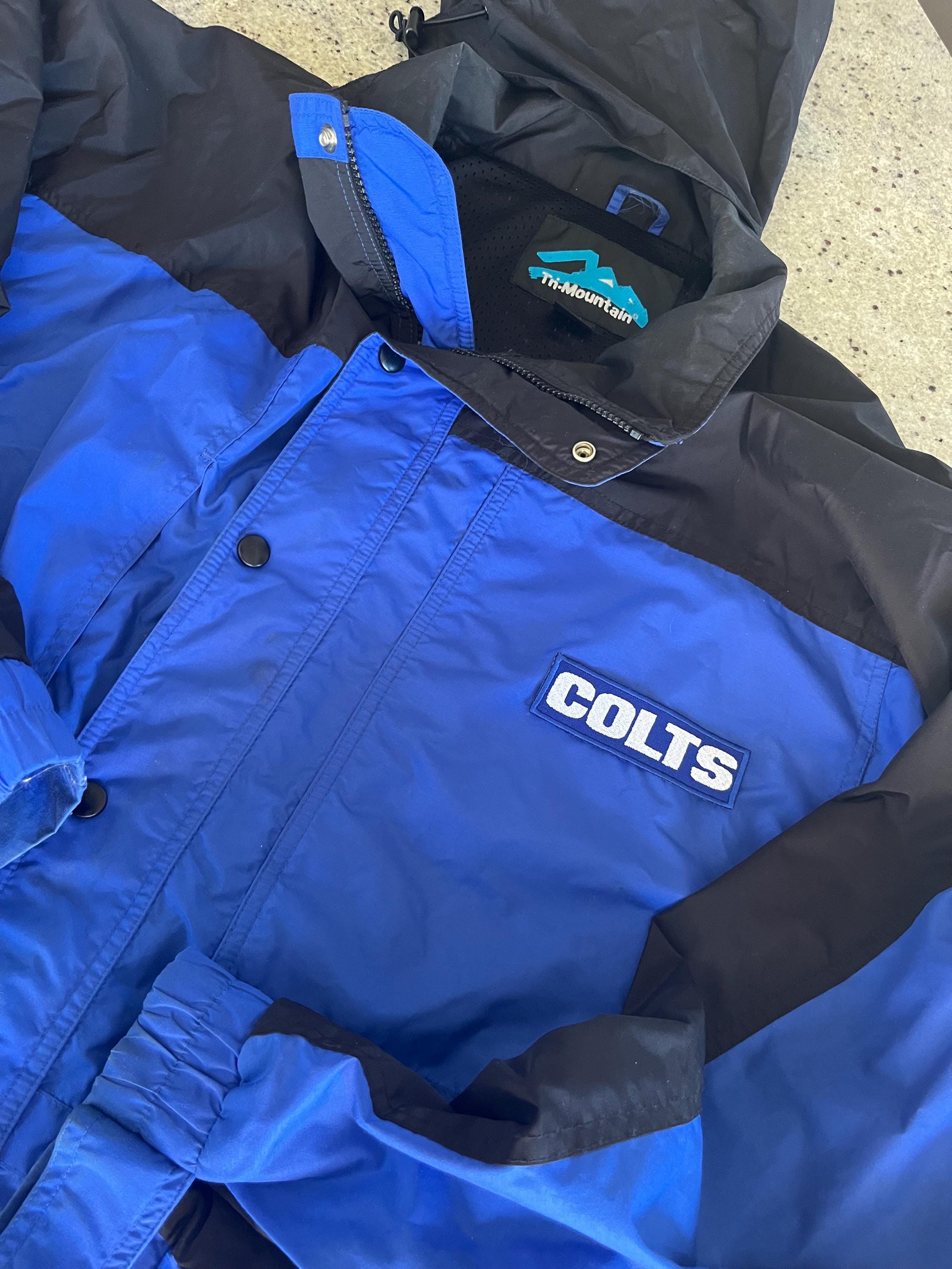 Vintage Indianapolis Colts Winter Coat Jacket Size XL Quality 