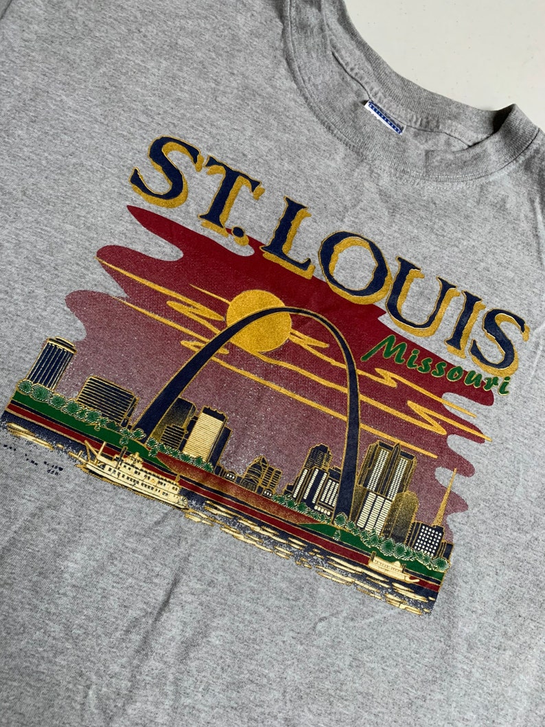 Vintage St Louis Missouri Graphic T Shirt Size Large Awesome - Etsy