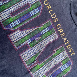Vintage Worlds Greatest Dad T Shirt Size Medium Awesome Graphic Quality Heavy 100% Cotton