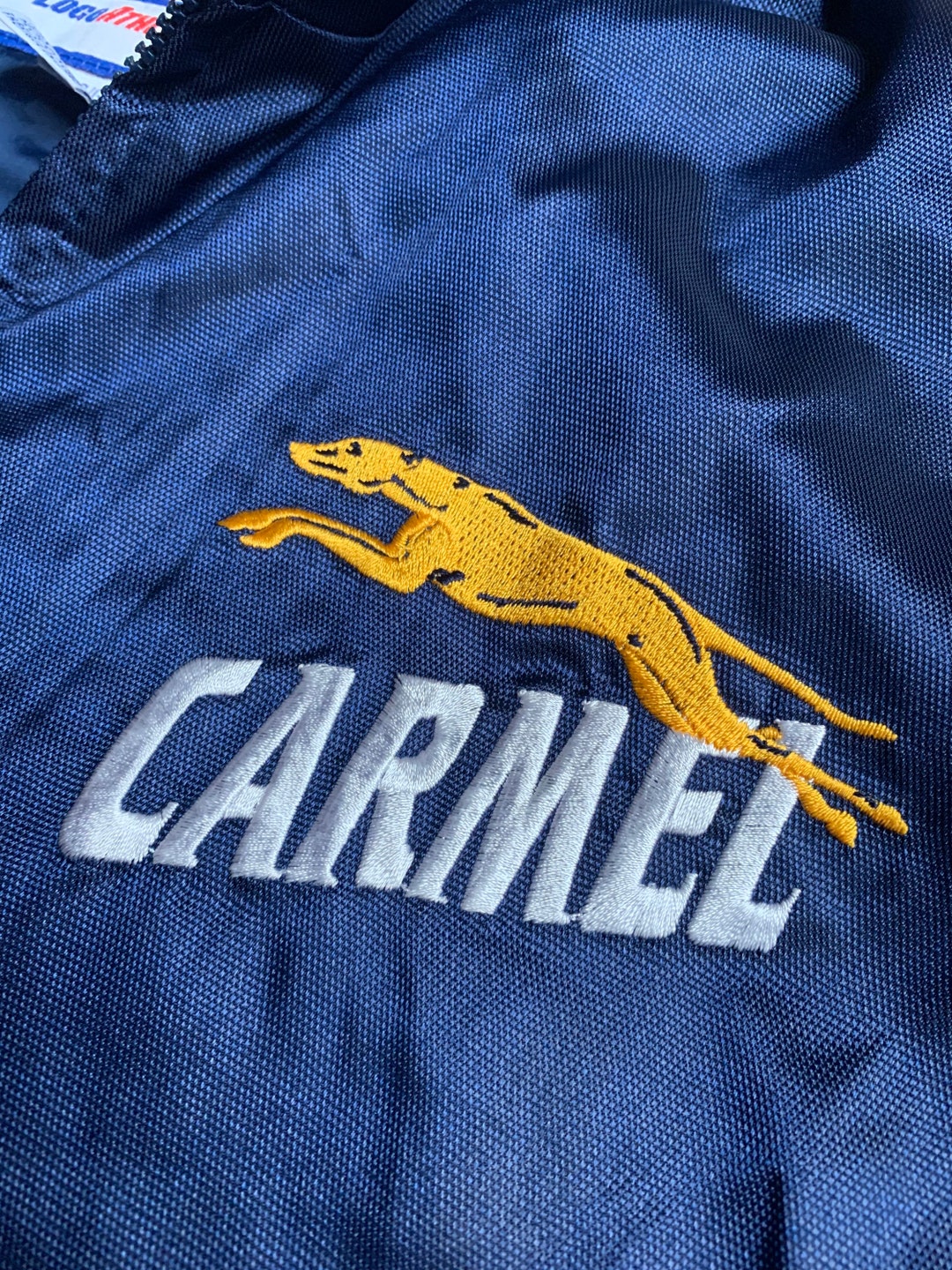 Vintage 90s Carmel High School Greyhounds Full Zip Jacket Size Large