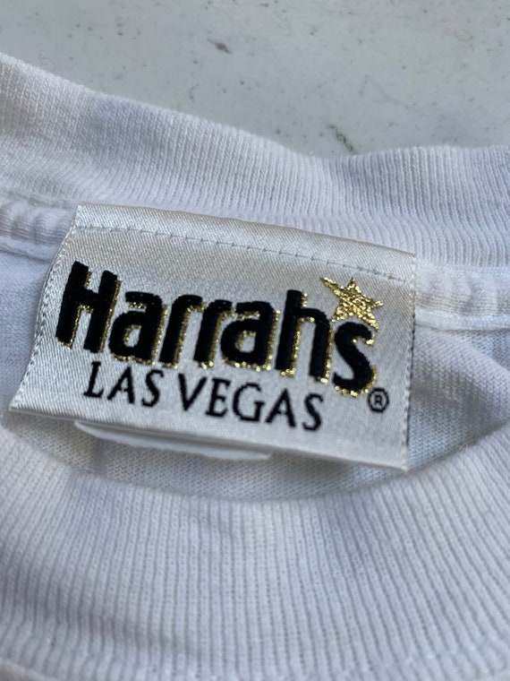 Vintage Harrahs Las Vegas T Shirt Size Small Casi… - image 4