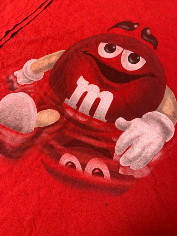 90s Red M&M Chocolate Candy Mascot Mars Funny T-Shirt