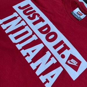 Vintage Nike Just Do It Indiana IU T Shirt Größe XL