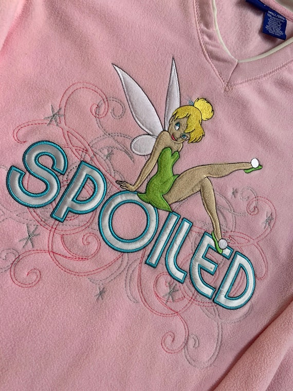 Vintage Disney Tinkerbell Spoiled Fleece Sweater … - image 10