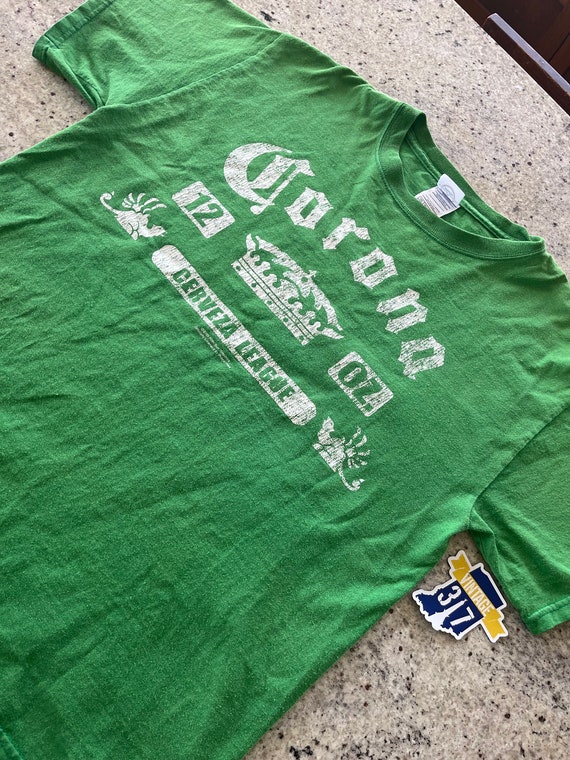 Vintage Corona Beer Cerveza League T Shirt Size M… - image 3