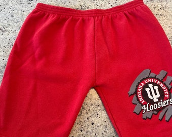 Vintage Indiana University Hoosiers Athletic Shorts Size Large