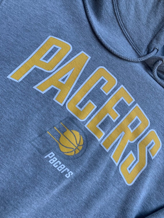 Indiana Pacers Classic Gray Hoodie Sweatshirt Siz… - image 7