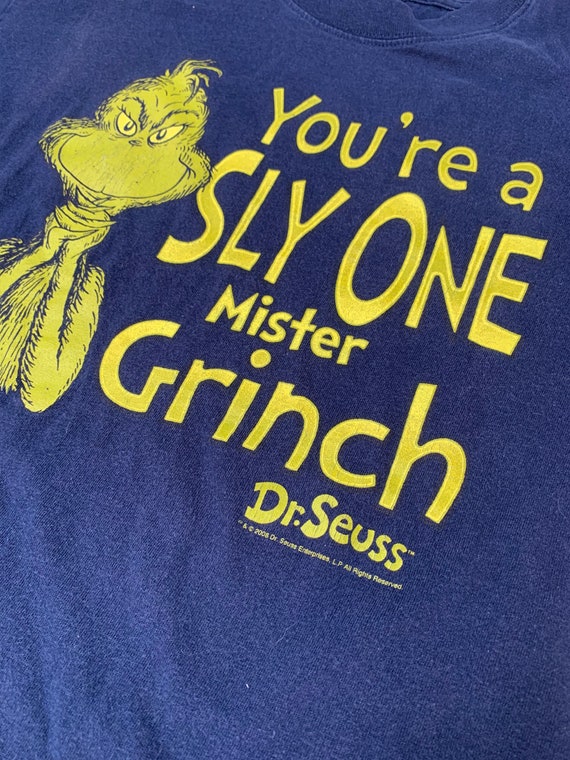 Grinch You’re a Sly One Mister T Shirt Size Large 