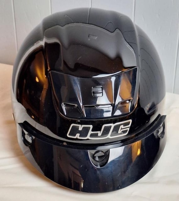 ear curtains for an hjc half helmet i10 Chin Curtain Press In HelmetCountry.com leather jackets Vintage HJC Half Motorcycle Helmet