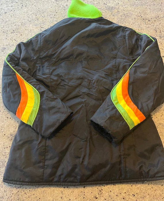 Vintage 70s Women’s Ski Jacket Size Large Multi C… - image 2