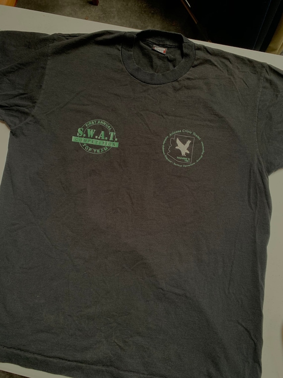 Vintage SWAT Team Competition T Shirt Arizona Size XL… - Gem