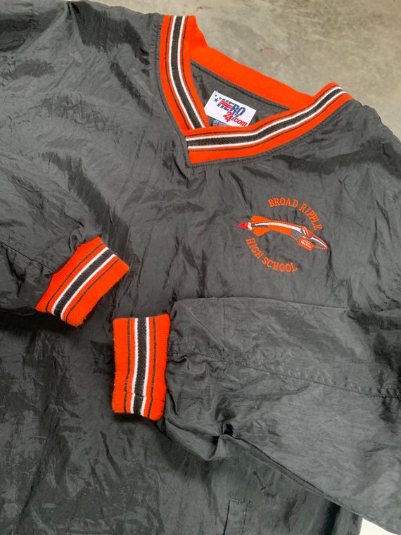 Vintage Broad Ripple High School Rockets Pullover Jacket 