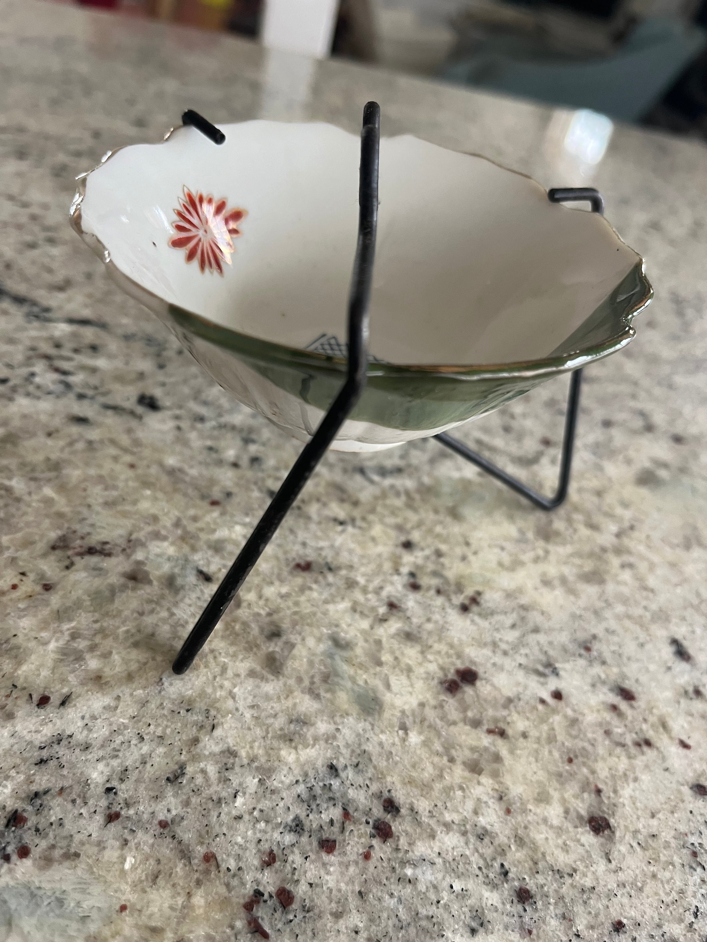 Vintage Ceramic Ashtray in Wire Holder Made in Japan Unique - Etsy