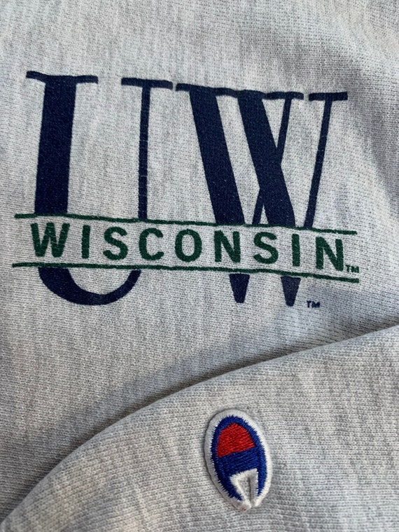 Vintage 90s University of Wisconsin Reverse Weave… - image 1