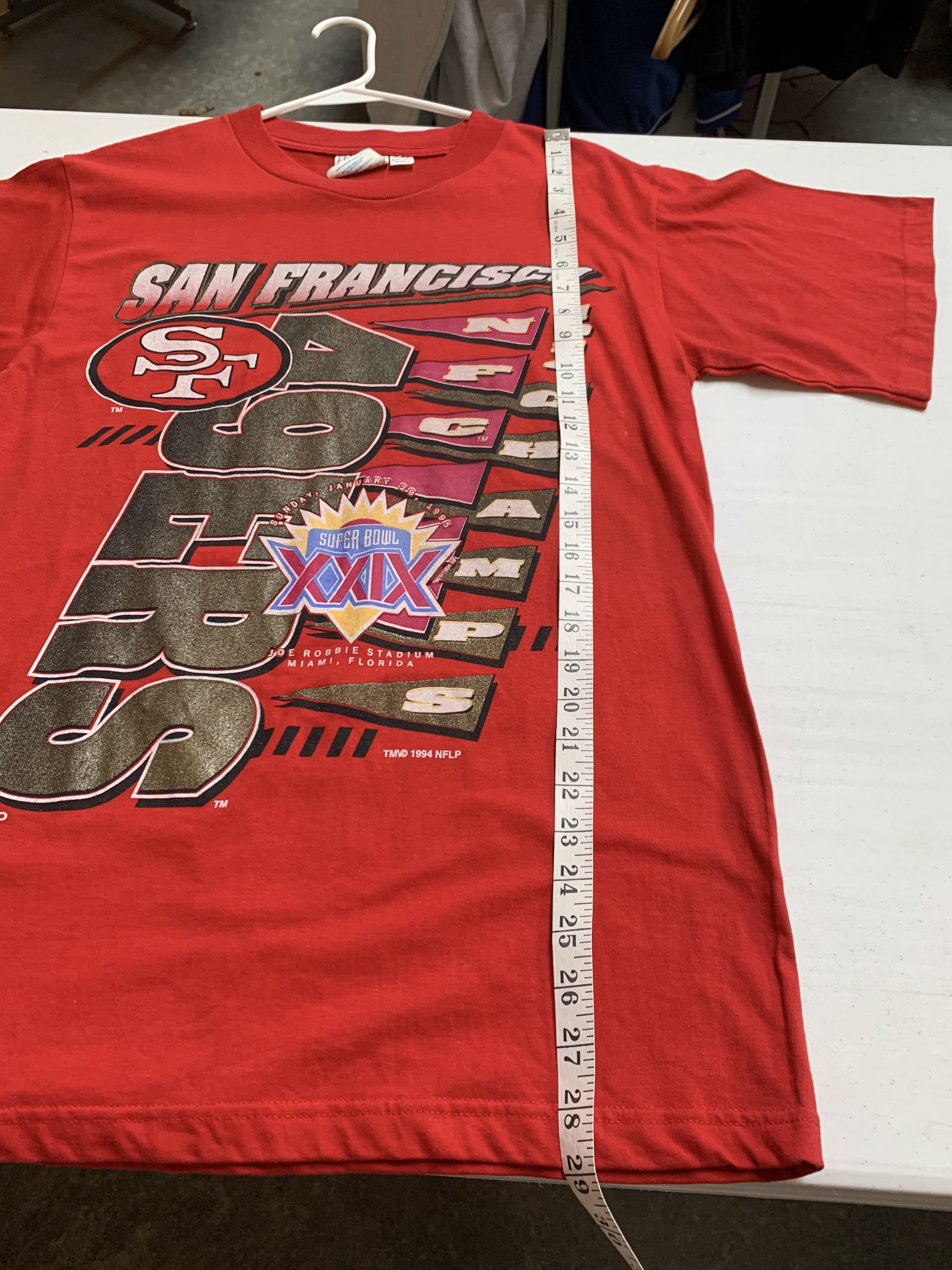サンフランシスコ49ers NFLNUTMEG USA製 1995年TシャツXL サンフランシスコ49ers NFLNUTMEG USA製 1995年TシャツXL