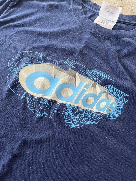 Vintage Adidas Graphic T Shirt Size Small Awesome… - image 1