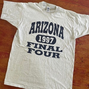 Vintage 1997 Arizona Wildcats NCAA Final Four Basketball T Shirt Size XL