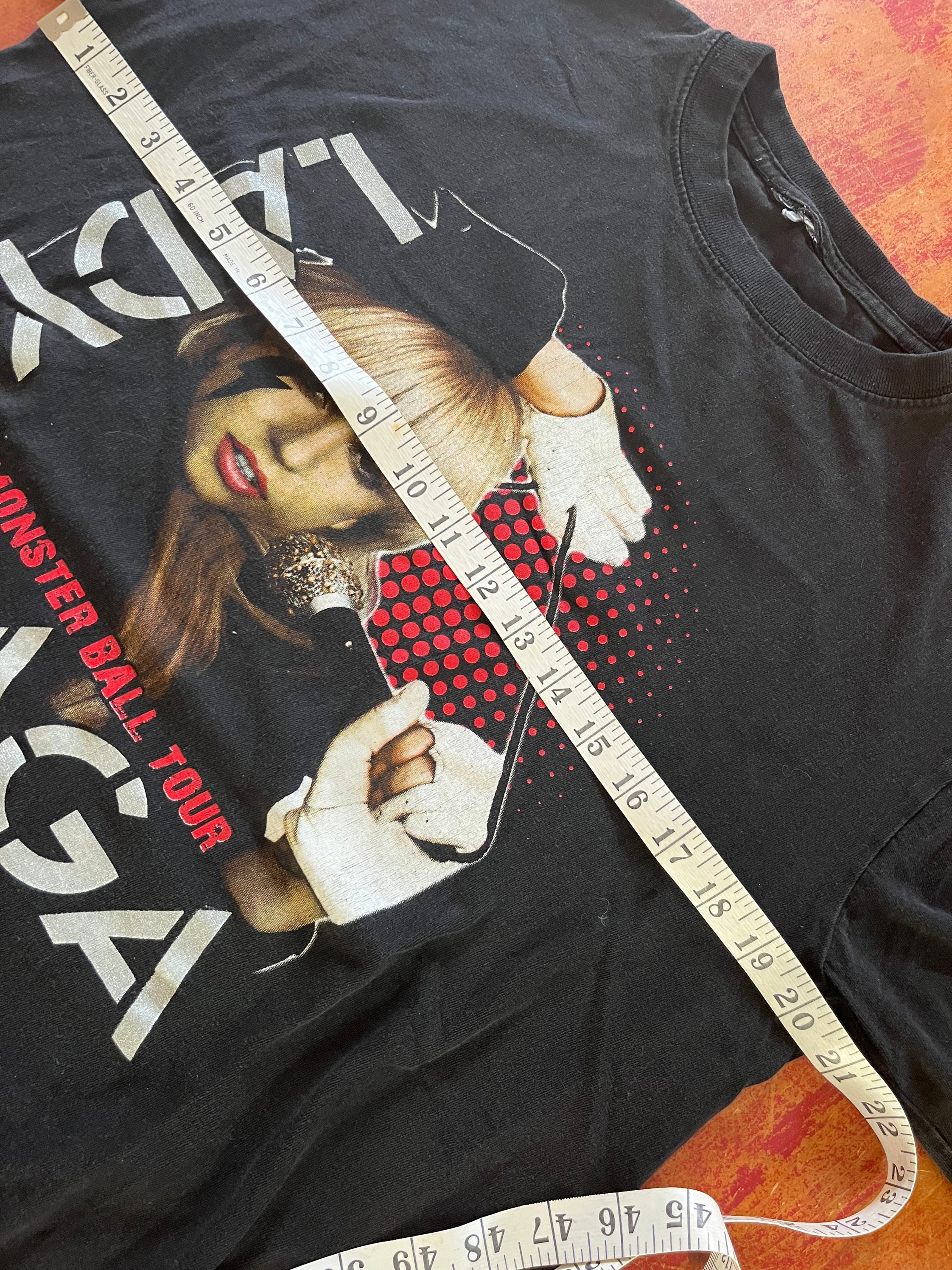 Lady Gaga Monster Ball Concert Tour T Shirt Fits Size Medium Lady Gaga Monster Ball Concert Tour T Shirt Fits Size Medium