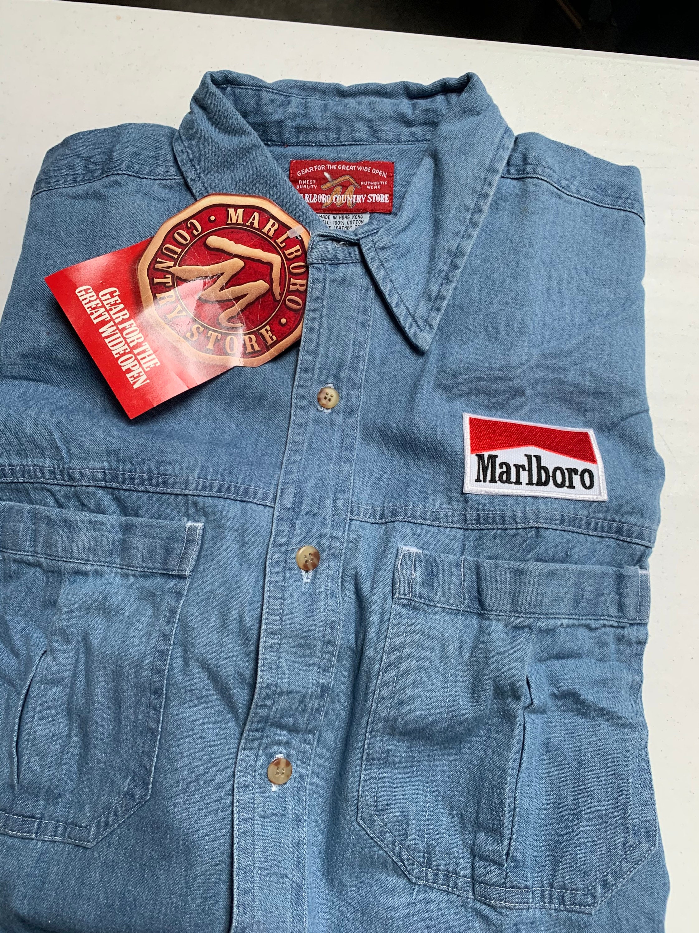 marlboro shirt button up