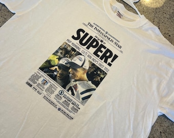 Vintage Indianapolis Colts Super Bowl Champions Indy Star T Shirt