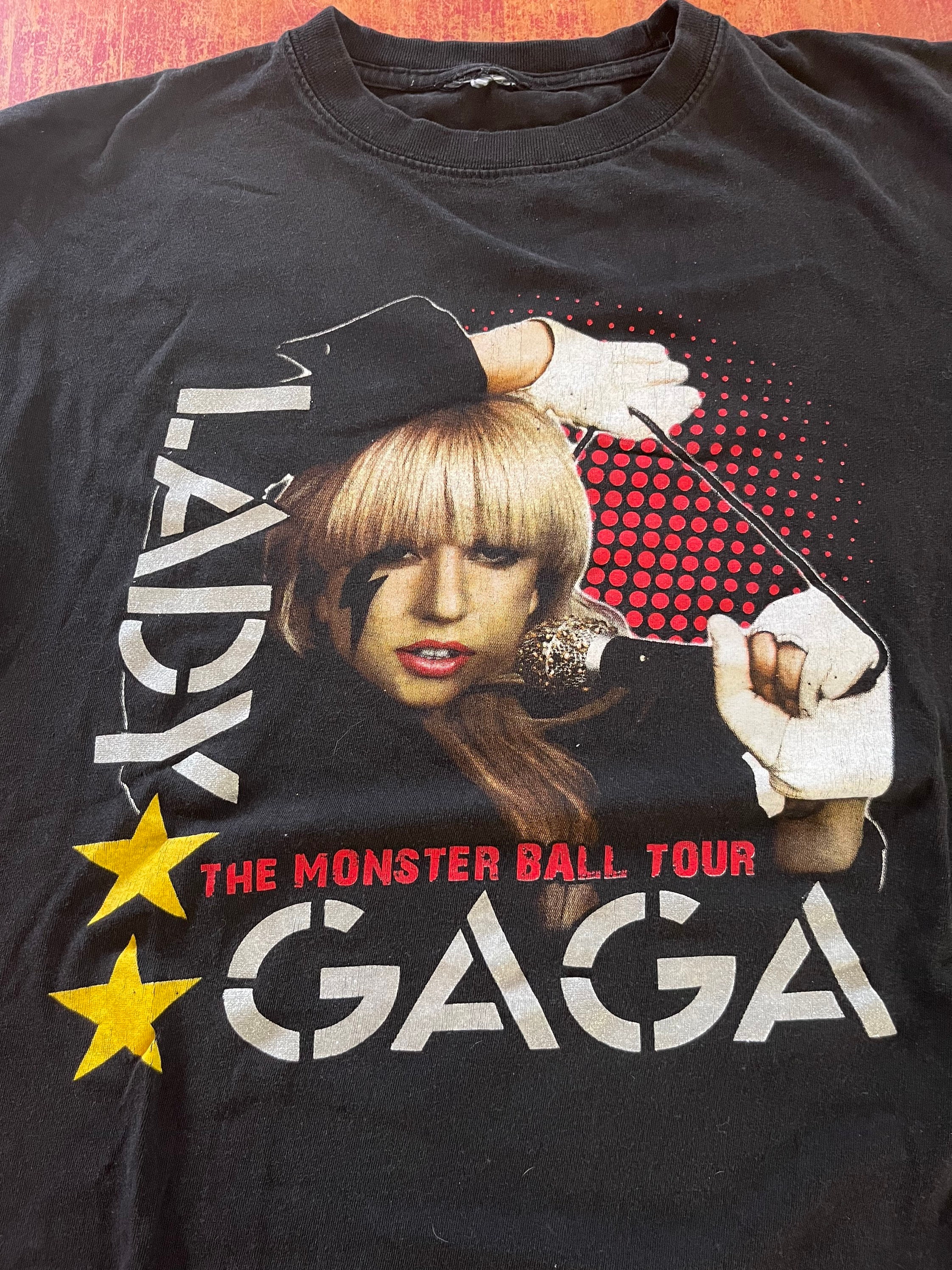 Lady Gaga Monster Ball Concert Tour T Shirt Fits Size Medium Lady Gaga Monster Ball Concert Tour T Shirt Fits Size Medium
