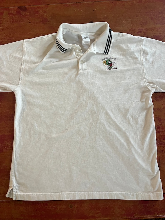 Vintage Marvin the Martian Polo Shirt Size Large P