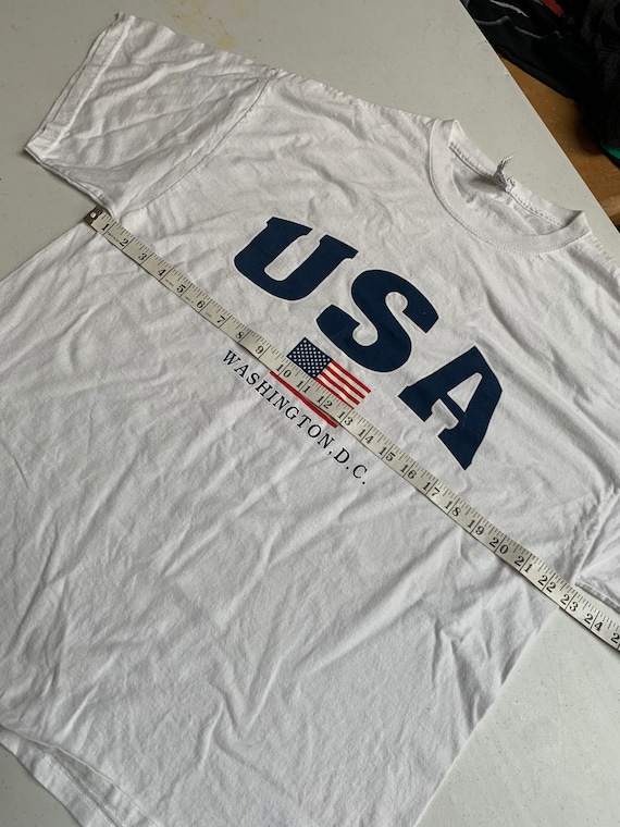 Vintage USA Washington DC American Flag T Shirt S… - image 4