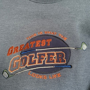 Vintage Greatest Golfer Crewneck Sweater Size Large Quality material EUC Excellent Condition
