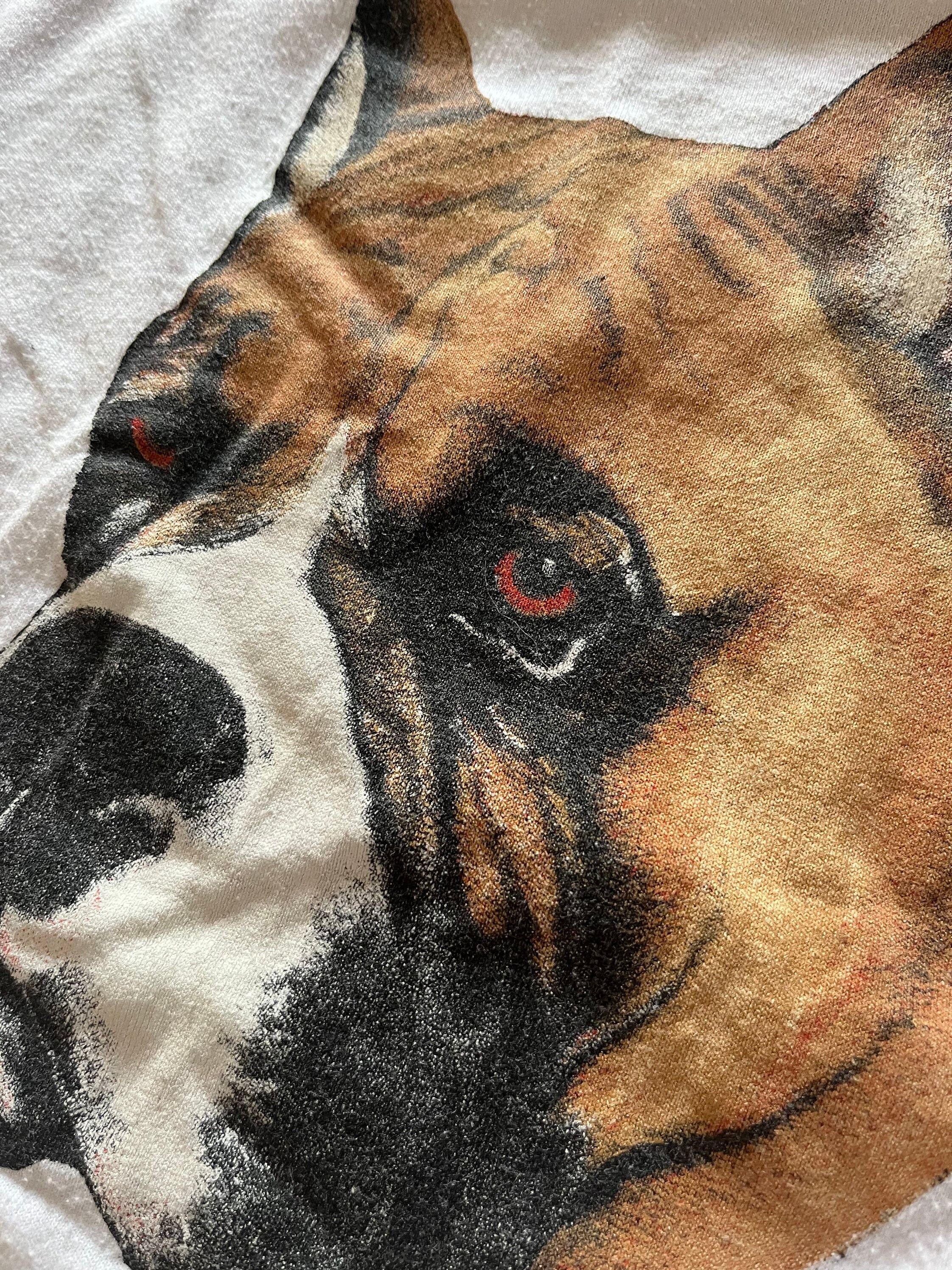 Boxer dog face t shirt cheap