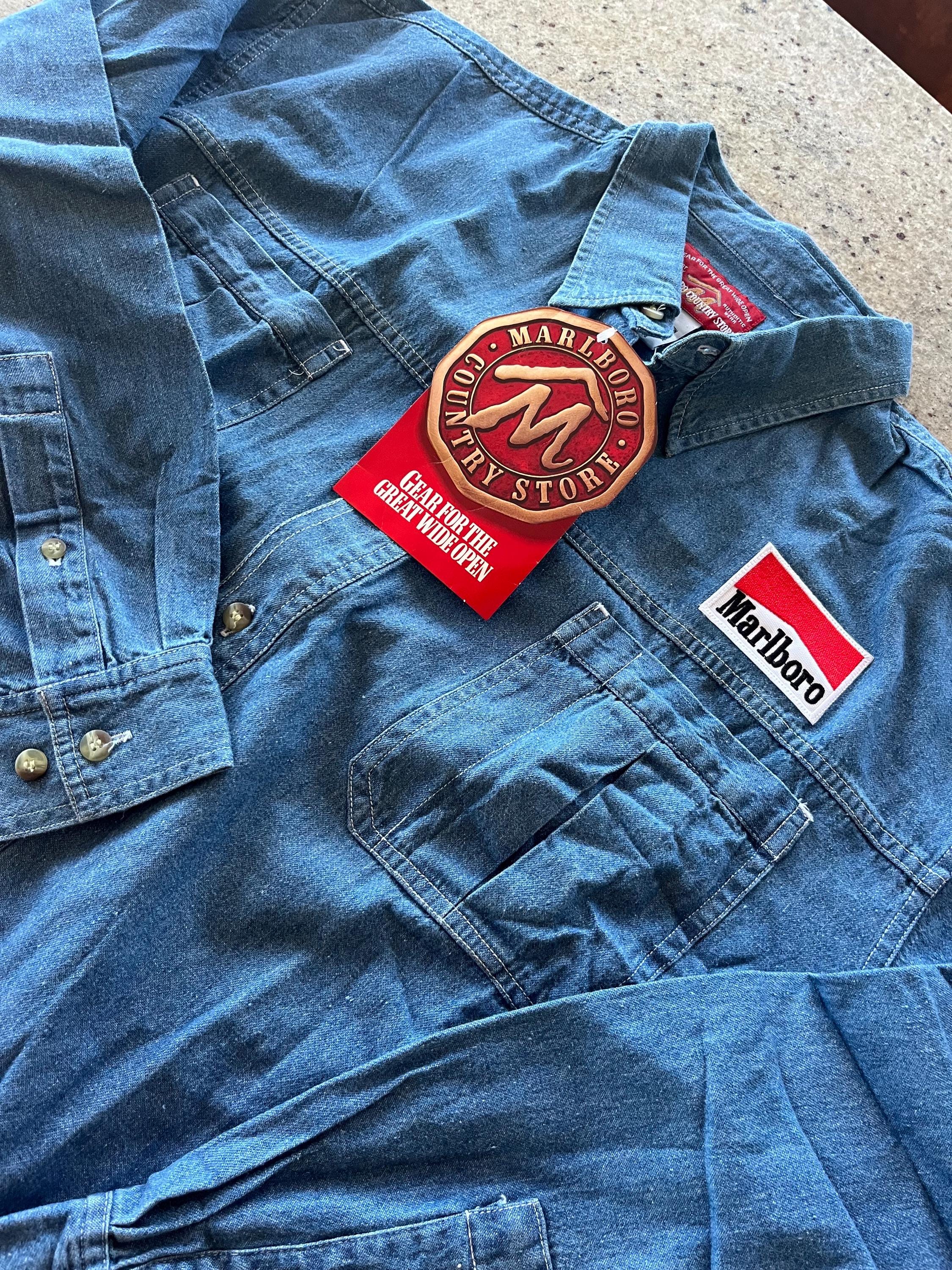 Marlboro Denim Shirt - Etsy