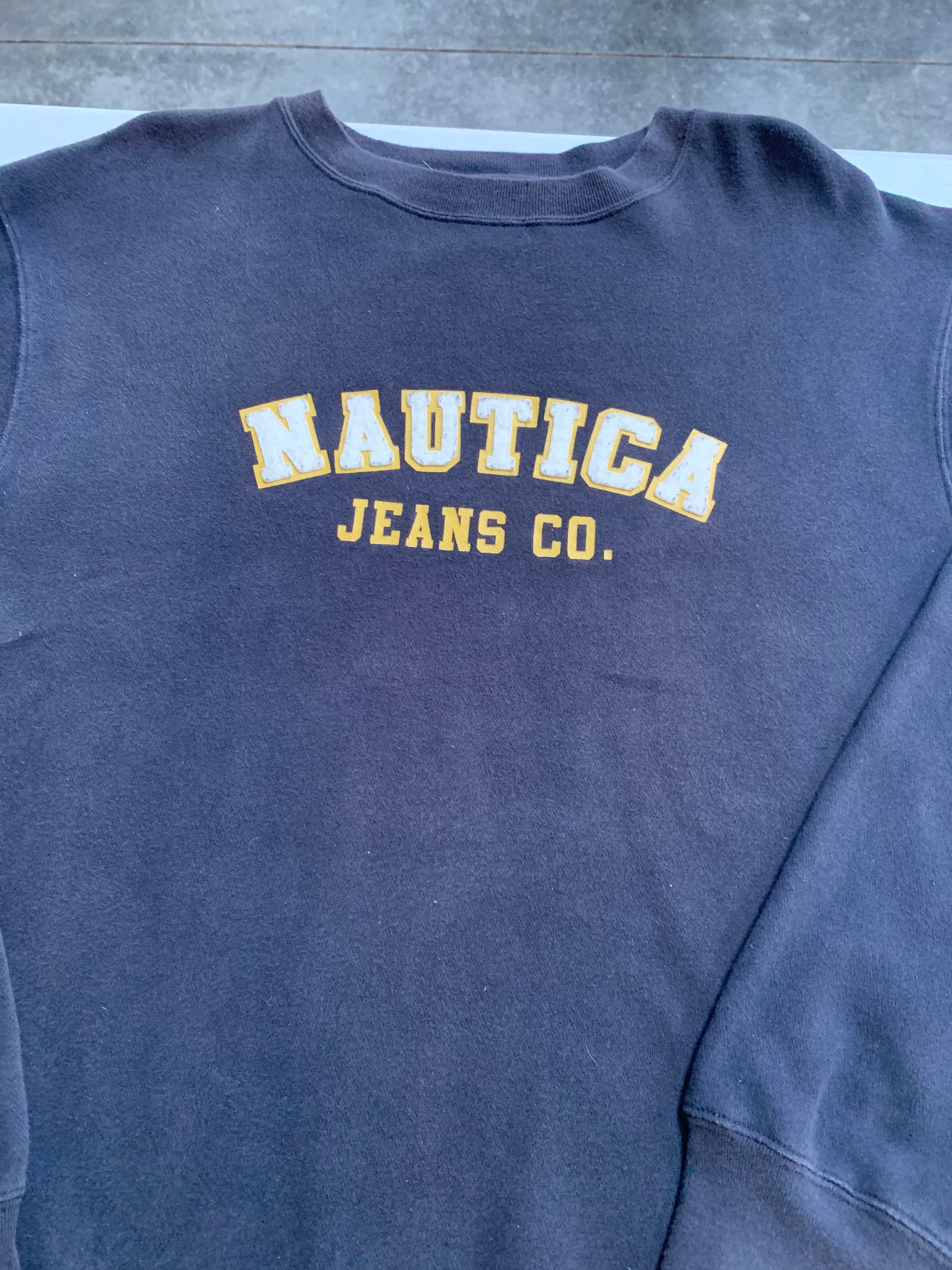 Vintage 90s Nautica Jeans Co Spell Out Crewneck Sweatshirt