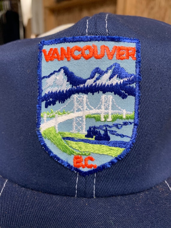 Vintage Vancouver British Columbia Snapback Hat Cap Quality Embroidered  Patch Nice Condition 