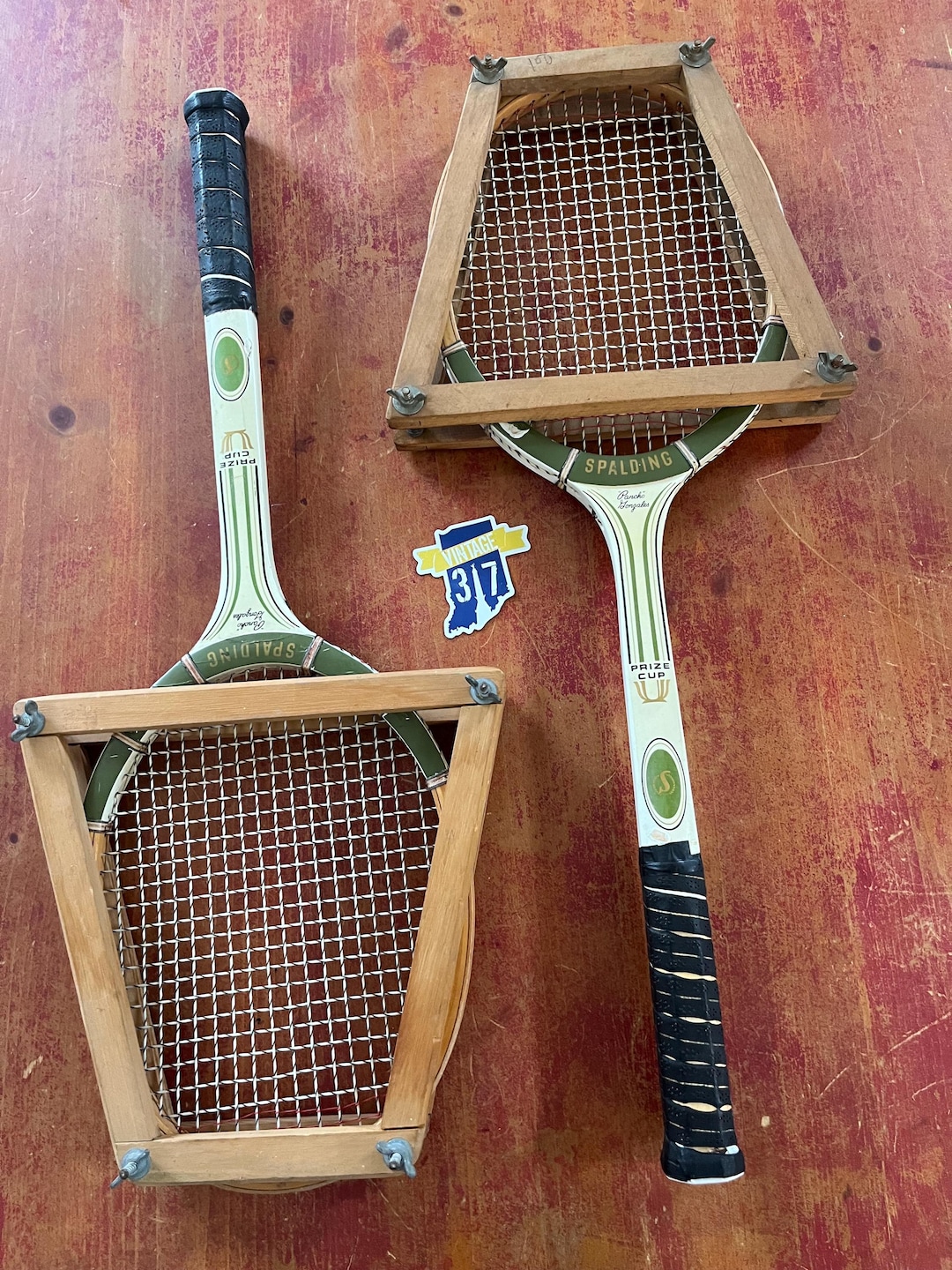 Vintage Spalding Pancho Gonzales Signature Wooden Tennis Racket Vintage Spalding Pancho Gonzales Signature Wooden Tennis Racket