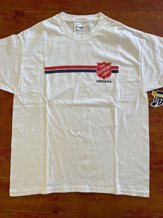 Vintage Salvation Army Indiana T Shirt Size Large 