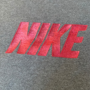 Vintage NIKE Brand T Shirt Size XXL Made in USA Gray Spell Out