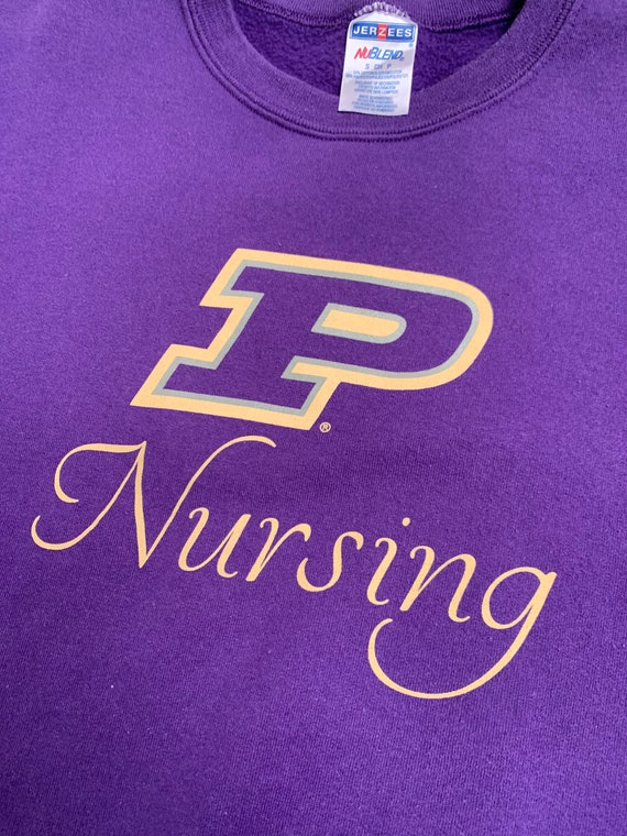 Vintage Purdue Nursing Crewneck Sweatshirt Size Sm