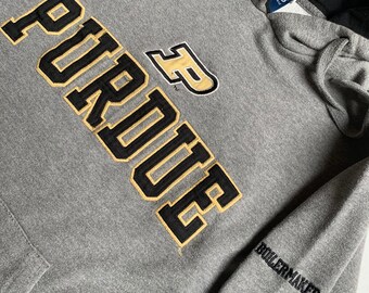 Vintage Purdue University Hoodie Sweatshirt Size Small