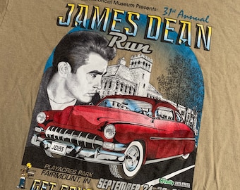 James Dean 2010 31st annual Run Fairmount Indiana Get School’d in Cool T Shirt Size XL