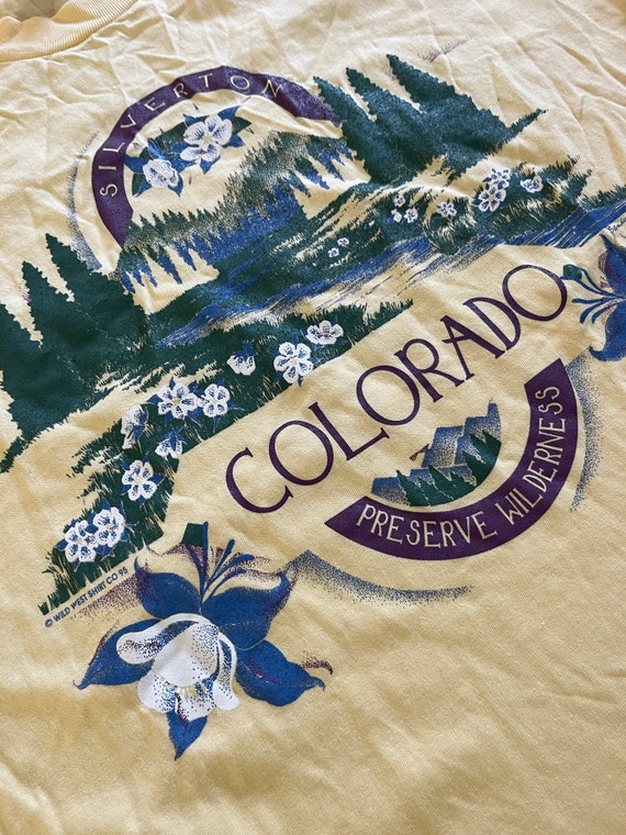 Vintage 80s Silverton Colorado T Shirt Size Large… - image 3