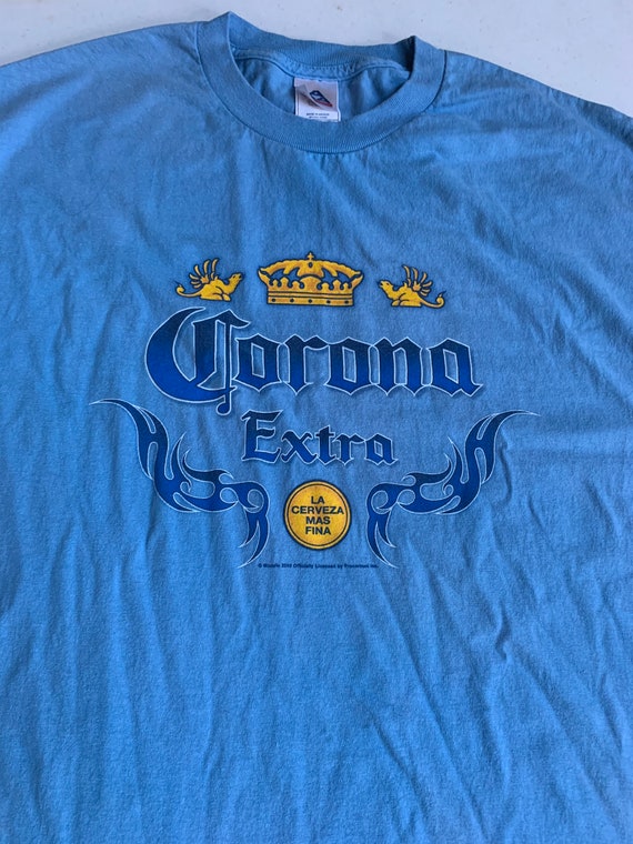 Vintage Corona Extra Beer Cerveza T Shirt Size La… - image 2