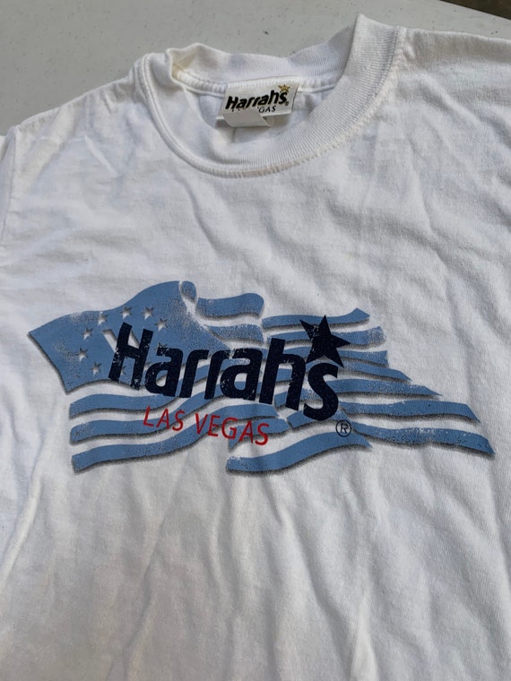 Vintage Harrahs Las Vegas T Shirt Size Small Casi… - image 3