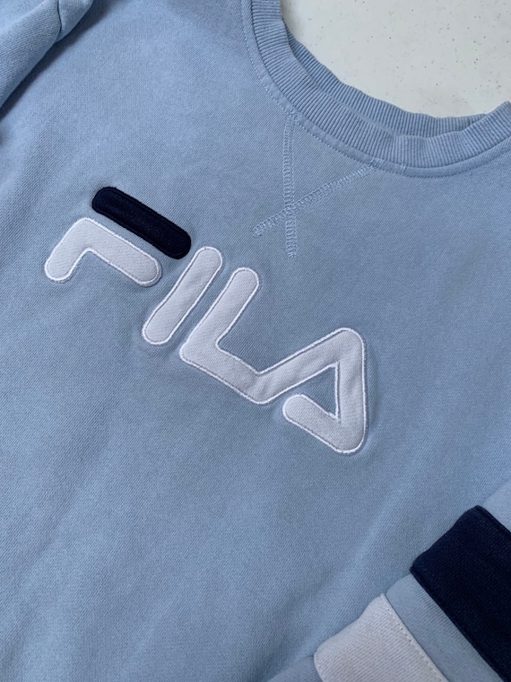 Vintage FILA Brand Crewneck Sweatshirt Size XL Na… - image 1