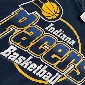 Vintage Indiana Pacers T Shirt Extra Large XL Quality Logo 7 Made in USA image 1