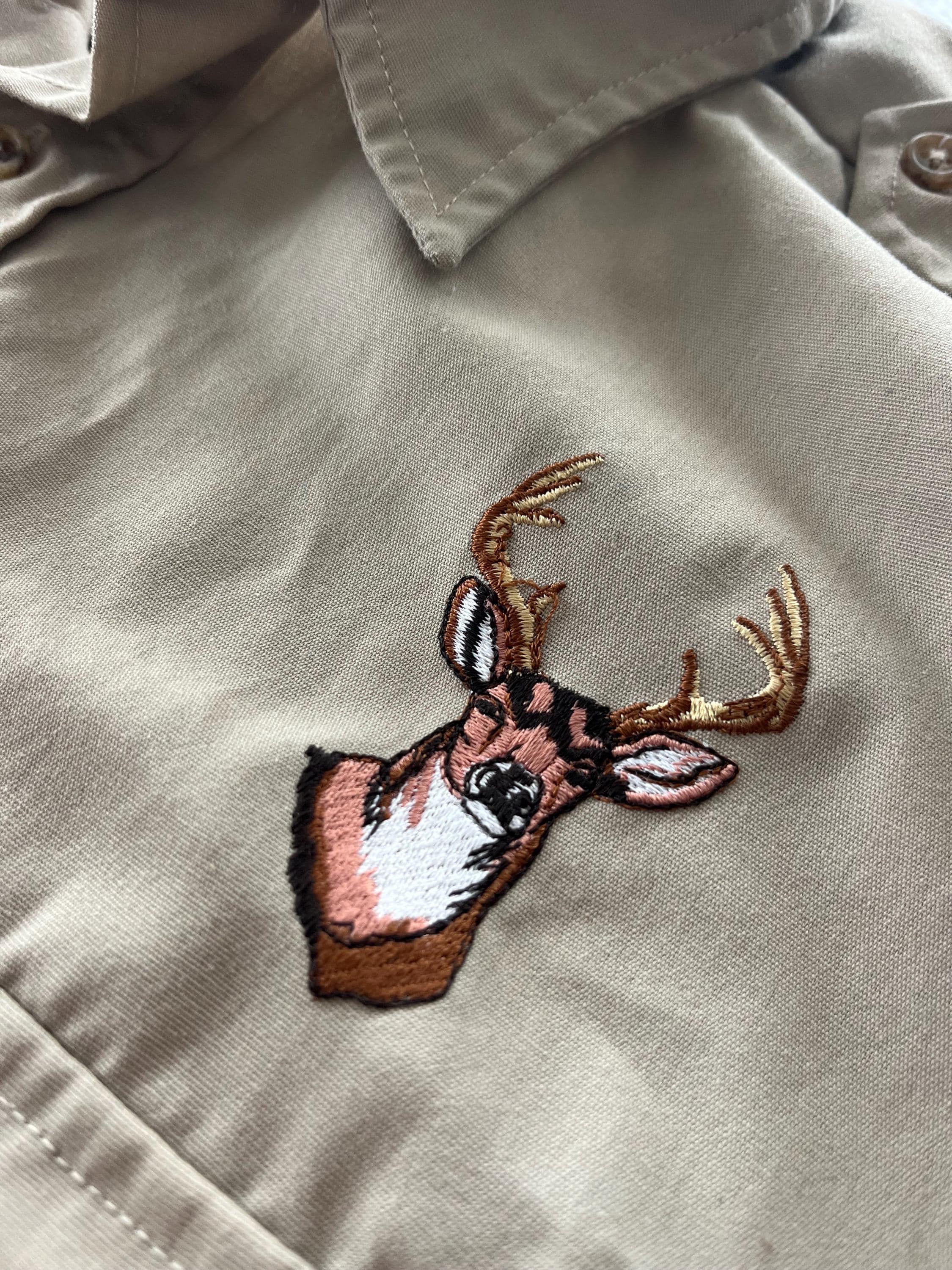 Vintage Redhead Men's Ranger Shirt With Suede Gun Patch