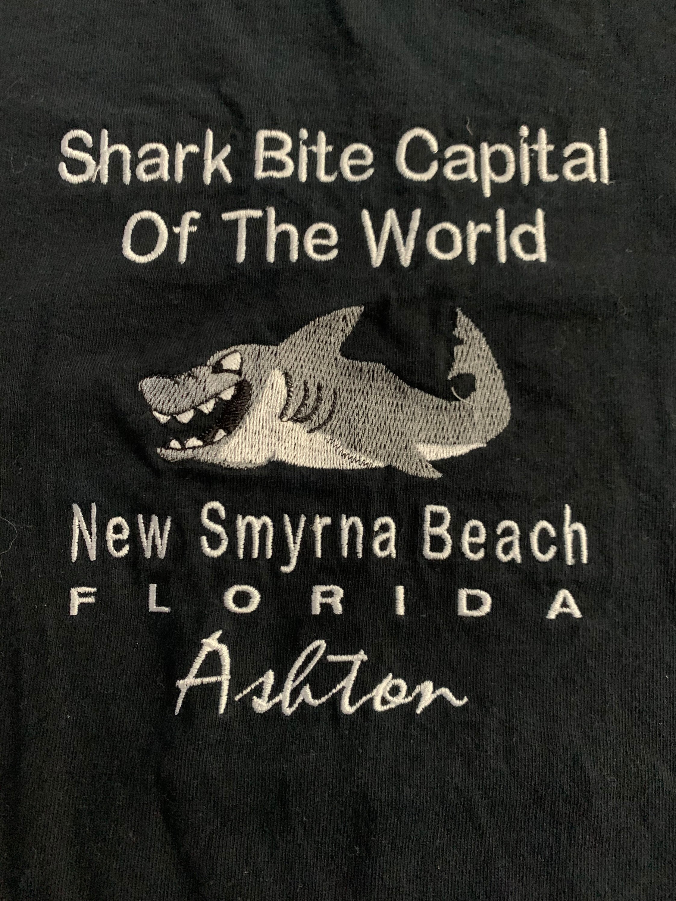 New Smyrna Beach Shark Bite Capital T Shirt Size Youth Large Etsy