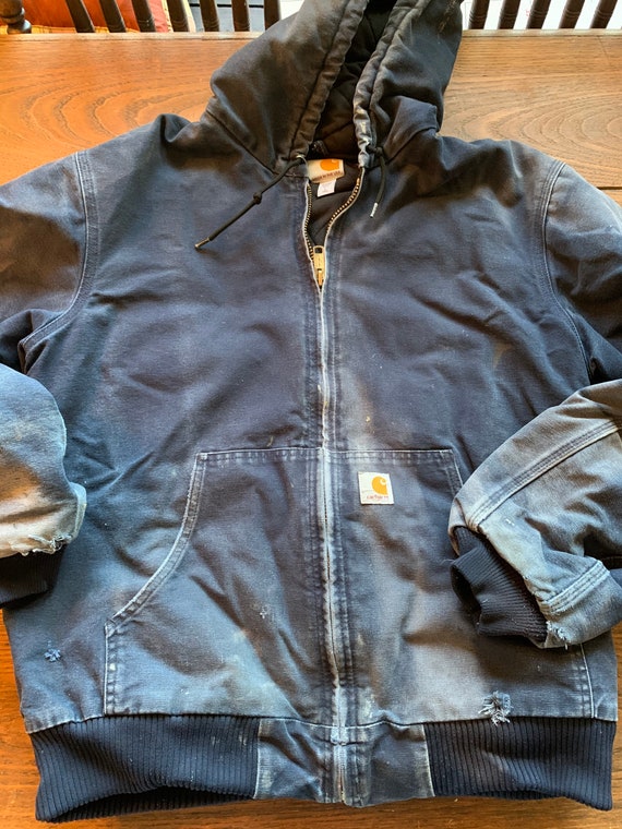 distressed carhartt jacket