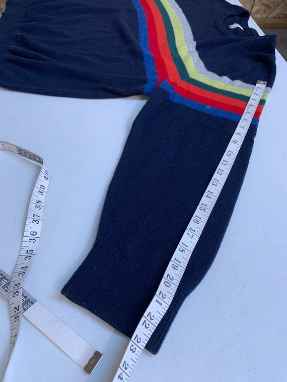 Vintage 90s Gap Striped Merino Wool Crewneck Swea… - image 8